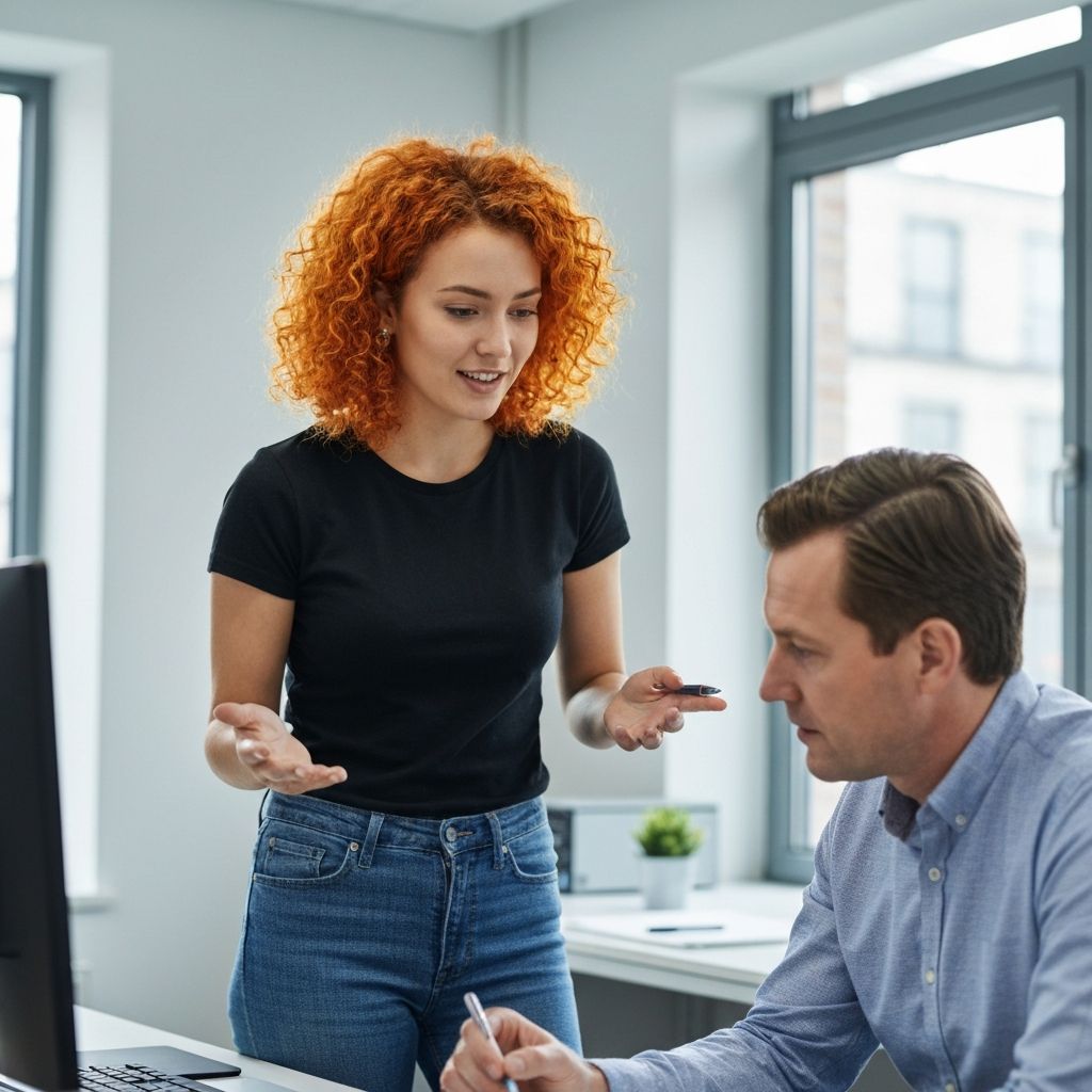 Realistic Technical Solutions team member helping a customer